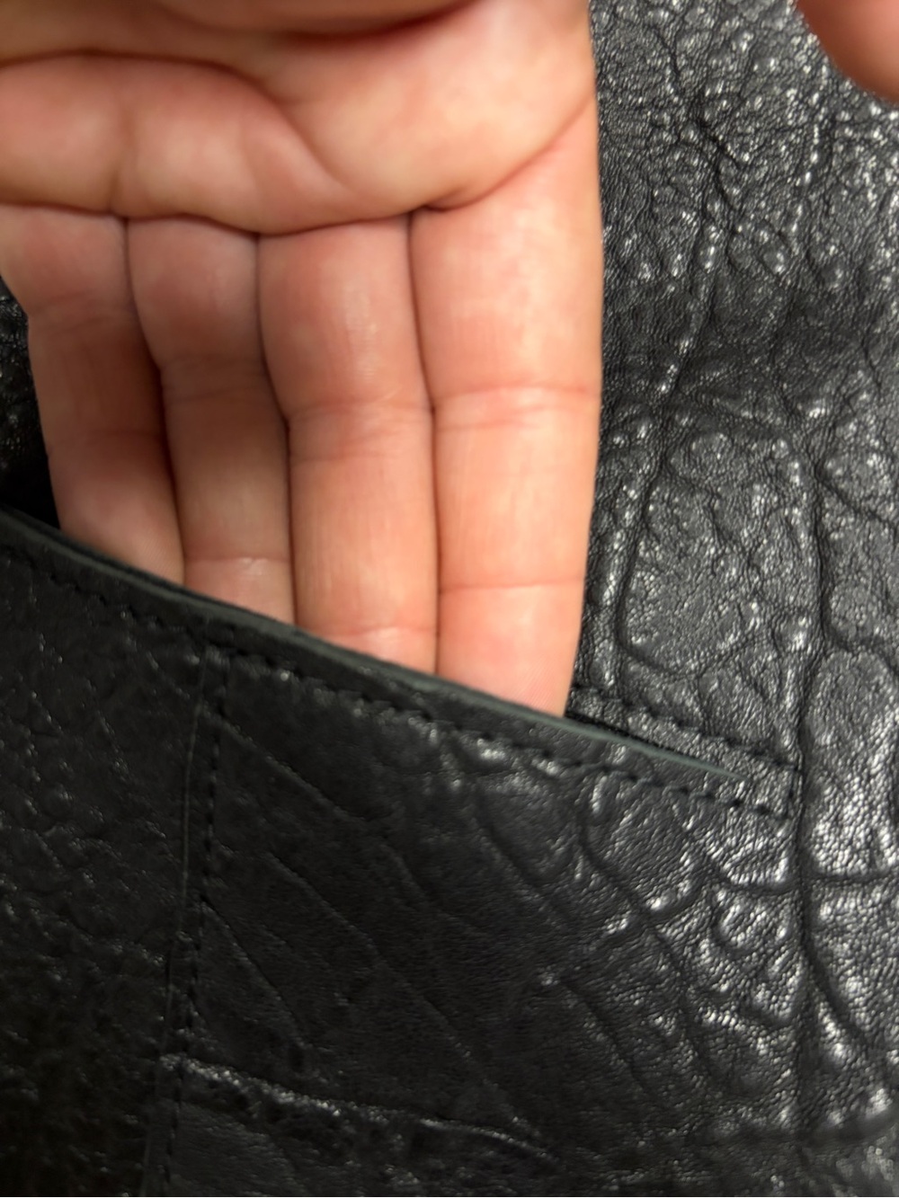 Sandro Paris Black Lamb Leather Cropped Jacket‎ - Size 1 US 4 - Picture 7 of 8